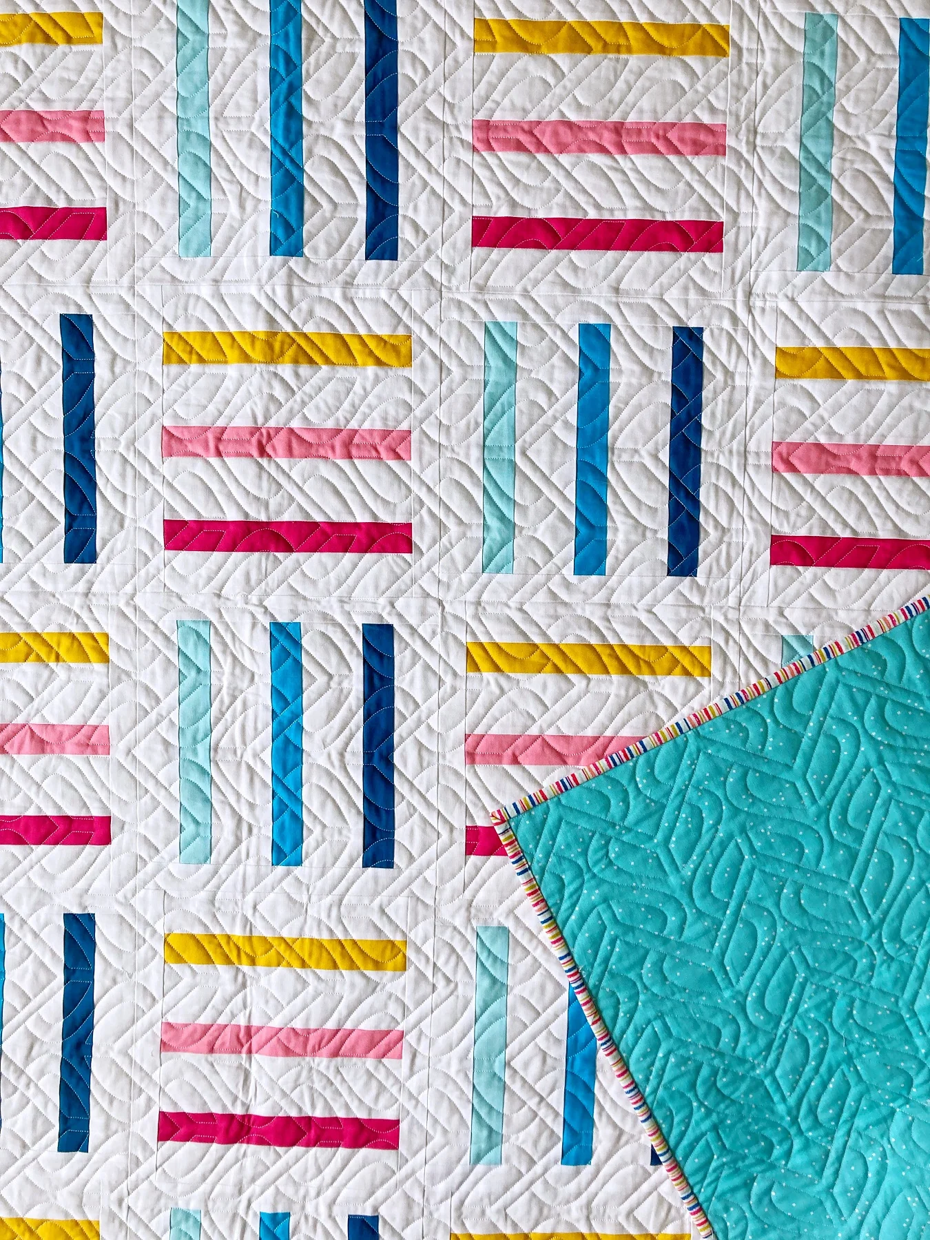 Bar Code Quilt Pattern - PDF Instant Download - Image 4