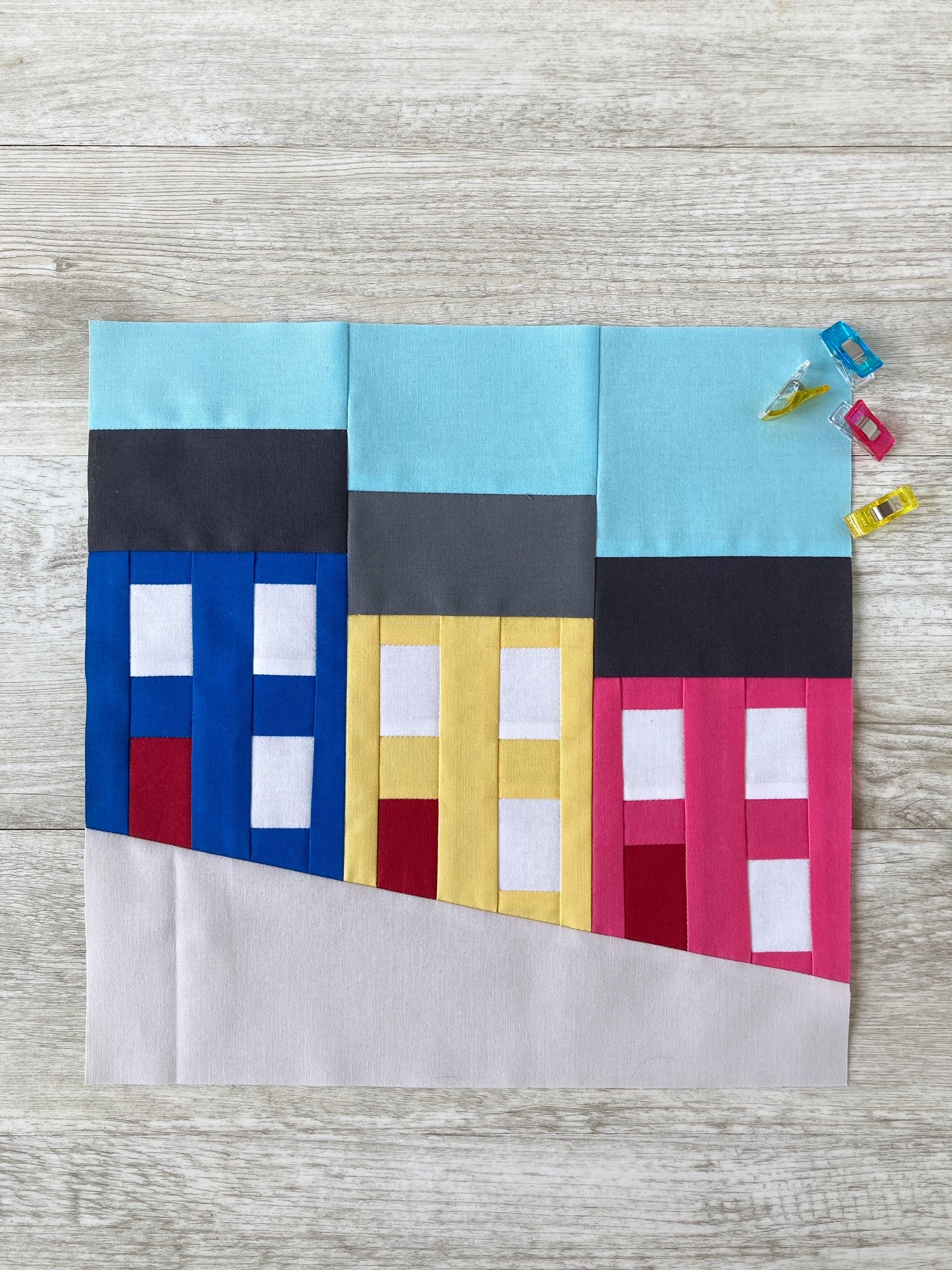 Jellybean Row FPP Quilt Block Pattern - PRINTED PATTERN - Image 3